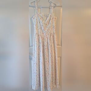 Floral Print Milkmaid Dress